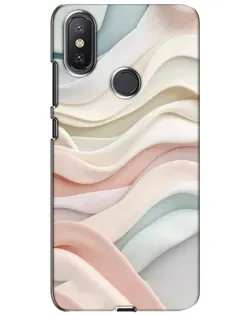 Чохол для Xiaomi Mi A2 Lite з картинкою «Пастельні ніжні хвилі»