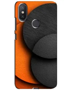 Чохол для Xiaomi Mi A2 Lite з картинкою «Геометрія помаранчевих кіл»