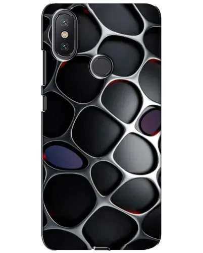Чохол для Xiaomi Mi A2 Lite з картинкою «Об'ємна темна решітка»
