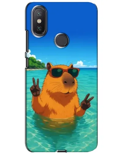 Чехол для Xiaomi Mi A2 Lite с картинкой «Морская капибара» Чехол для Xiaomi Mi A2 Lite с картинкой «Морская капибара»