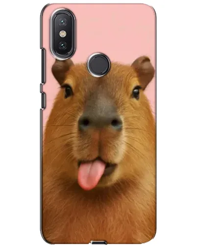Чехол для Xiaomi Mi A2 Lite с картинкой «Капибара с языком» Чехол для Xiaomi Mi A2 Lite с картинкой «Капибара с языком»