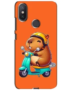 Чохол для Xiaomi Mi A2 Lite з картинкою «Капібара на скутері» Чохол для Xiaomi Mi A2 Lite з картинкою «Капібара на скутері»