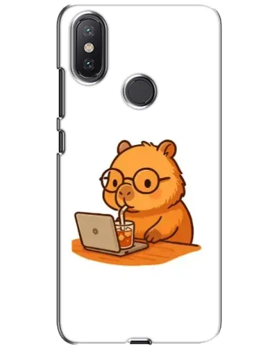 Чехол для Xiaomi Mi A2 Lite с картинкой «Капибара с ноутбуком» Чехол для Xiaomi Mi A2 Lite с картинкой «Капибара с ноутбуком»