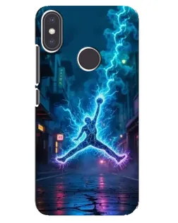 Чехол для Xiaomi Mi A2 с картинкой «Jordan Gold Jumpman»