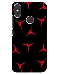 Чехол для Xiaomi Mi A2 с картинкой «Jordan Red Pattern»
