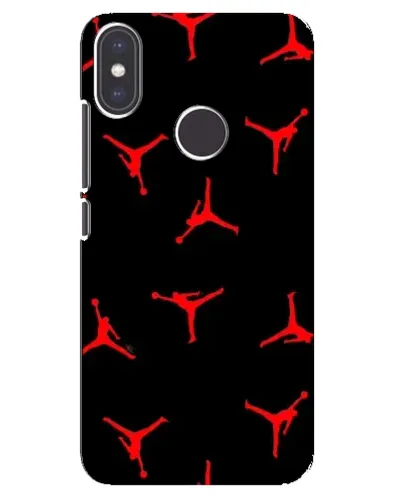 Чехол для Xiaomi Mi A2 с картинкой «Jordan Red Pattern»