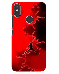 Чехол для Xiaomi Mi A2 с картинкой «Jordan Red Smoke»