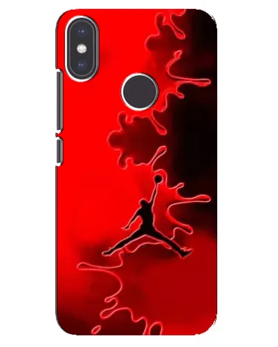Чехол для Xiaomi Mi A2 с картинкой «Jordan Red Smoke»