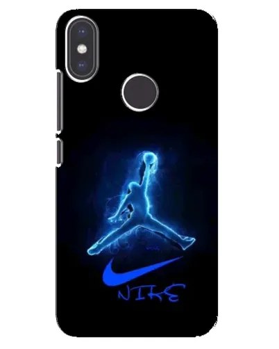 Чехол для Xiaomi Mi A2 с картинкой «Jordan Neon Blue»