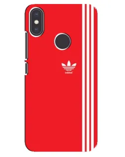 Чохол для Xiaomi Mi A2 з картинкою «Червоний мінімалізм Adidas»