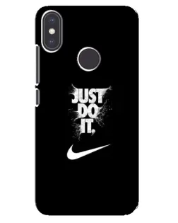 Чехол для Xiaomi Mi A2 с картинкой «Текстовый принт Nike»