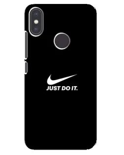 Чехол для Xiaomi Mi A2 с картинкой «Минимализм от Nike»