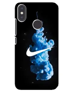 Чехол для Xiaomi Mi A2 с картинкой «Nike и синий дым»