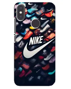 Чехол для Xiaomi Mi A2 с картинкой «Коллекция кроссовок Nike»