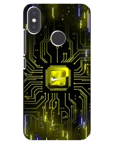 Чехол для Xiaomi Mi A2 с картинкой «Nike — золотая искра» Чехол для Xiaomi Mi A2 с картинкой «Nike — золотая искра»