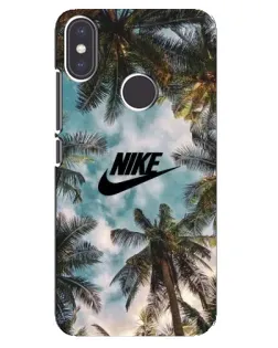 Чехол для Xiaomi Mi A2 с картинкой «Тропический принт Nike» Чехол для Xiaomi Mi A2 с картинкой «Тропический принт Nike»