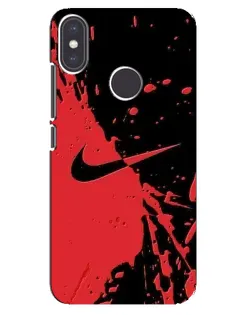 Чехол для Xiaomi Mi A2 с картинкой «Красные брызги Nike» Чехол для Xiaomi Mi A2 с картинкой «Красные брызги Nike»