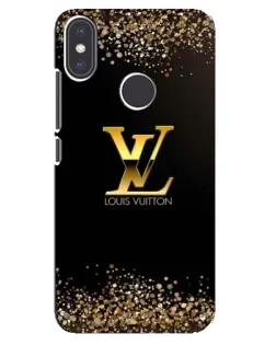 Чохол для Xiaomi Mi A2 з картинкою «LV — золоті іскри»