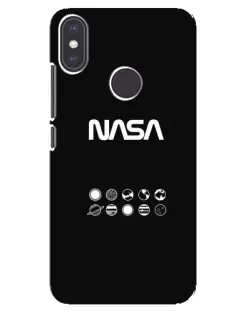 Чехол для Xiaomi Mi A2 с картинкой «NASA — технический принт»