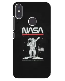 Чехол для Xiaomi Mi A2 с картинкой «NASA — шагаем по Луне»