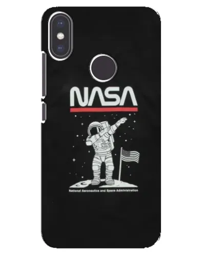 Чехол для Xiaomi Mi A2 с картинкой «NASA — шагаем по Луне» Чехол для Xiaomi Mi A2 с картинкой «NASA — шагаем по Луне»