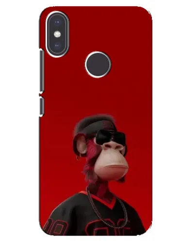 Чохол для Xiaomi Mi A2 з картинкою «Bored Ape в червоному»