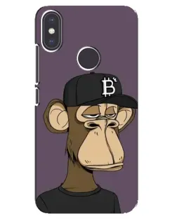 Чехол для Xiaomi Mi A2 с картинкой «Bored Ape в кепке» Чехол для Xiaomi Mi A2 с картинкой «Bored Ape в кепке»