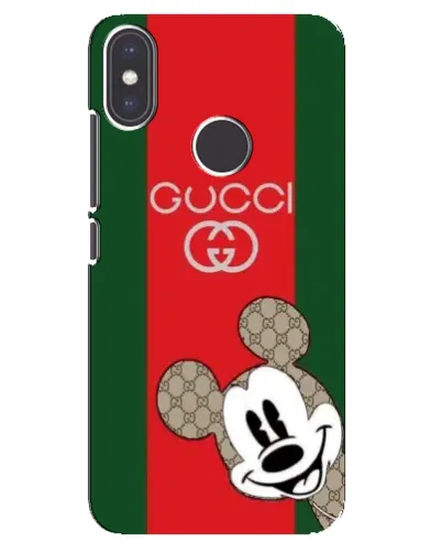 Чехол для Xiaomi Mi A2 с картинкой «Gucci — полосы и Микки»