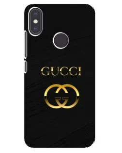 Чехол для Xiaomi Mi A2 с картинкой «Золотой логотип Gucci»
