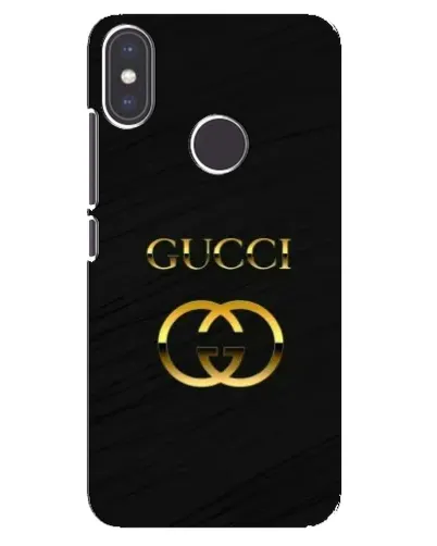 Чехол для Xiaomi Mi A2 с картинкой «Золотой логотип Gucci»