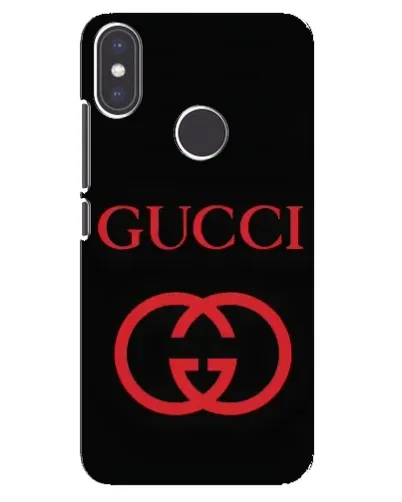 Чехол для Xiaomi Mi A2 с картинкой «Gucci — красный логотип»