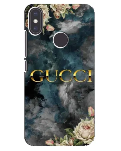 Чехол для Xiaomi Mi A2 с картинкой «Абстрактные цветы Gucci»