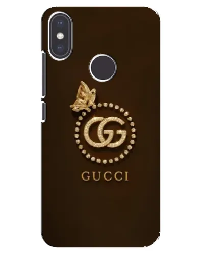 Чехол для Xiaomi Mi A2 с картинкой «Gucci — золотая бабочка»