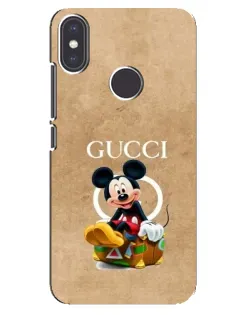 Чехол для Xiaomi Mi A2 с картинкой «Микки Маус Gucci — крафт»