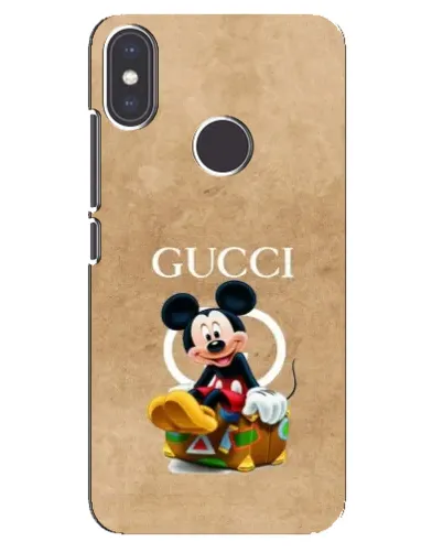 Чехол для Xiaomi Mi A2 с картинкой «Микки Маус Gucci — крафт»