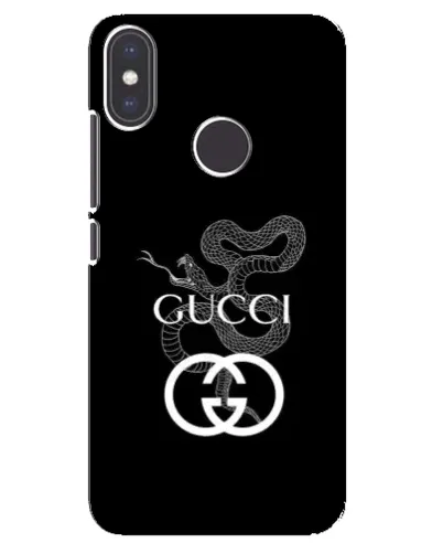 Чехол для Xiaomi Mi A2 с картинкой «Gucci — серебряная змея»