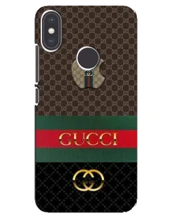 Чехол для Xiaomi Mi A2 с картинкой «Gucci — брендированный десерт»