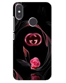 Чехол для Xiaomi Mi A2 с картинкой «Gucci — неоновая роза»