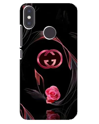 Чехол для Xiaomi Mi A2 с картинкой «Gucci — неоновая роза»