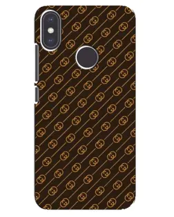 Чехол для Xiaomi Mi A2 с картинкой «Gucci — золотые диагонали»