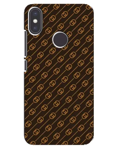 Чехол для Xiaomi Mi A2 с картинкой «Gucci — золотые диагонали»