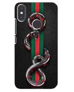 Чохол для Xiaomi Mi A2 з картинкою «Gucci — змія на смузі»