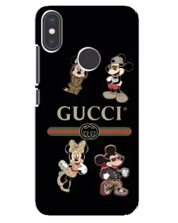 Чохол для Xiaomi Mi A2 з картинкою «Gucci — герої Disney та монограма»