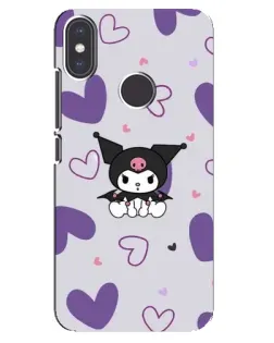 Чохол для Xiaomi Mi A2 з картинкою «Kuromi та лавандові серця»