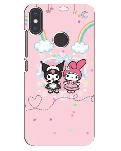 Чохол для Xiaomi Mi A2 з картинкою «My Melody та Kuromi»