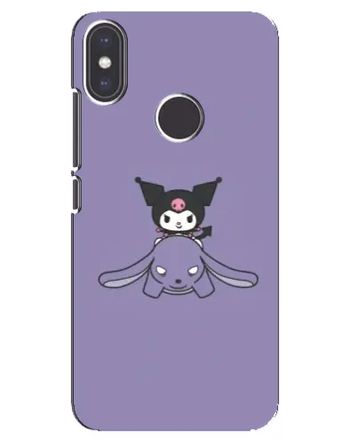 Чохол для Xiaomi Mi A2 з картинкою «Kuromi на ліловому фоні»