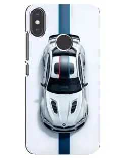 Чехол для Xiaomi Mi A2 с картинкой «Вид сверху — BMW M»