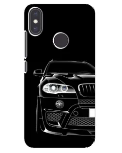 Чехол для Xiaomi Mi A2 с картинкой «Темный силуэт BMW»