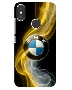 Чехол для Xiaomi Mi A2 с картинкой «Золотистый дым BMW»
