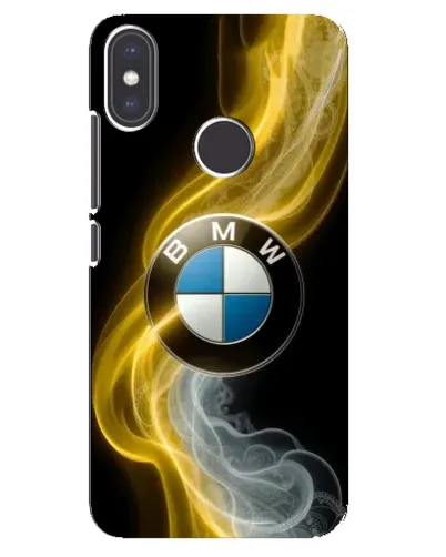 Чехол для Xiaomi Mi A2 с картинкой «Золотистый дым BMW»